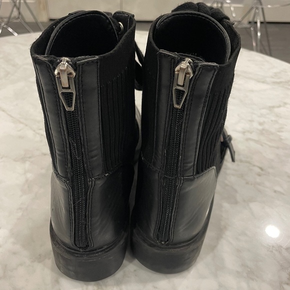 Dolce Vita Knit Combat Boots - Picture 3 of 4